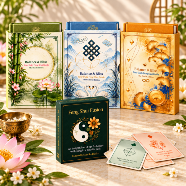 Balance & Bliss Complete Collection bundle with three journals and Feng Shui Fusion card deck