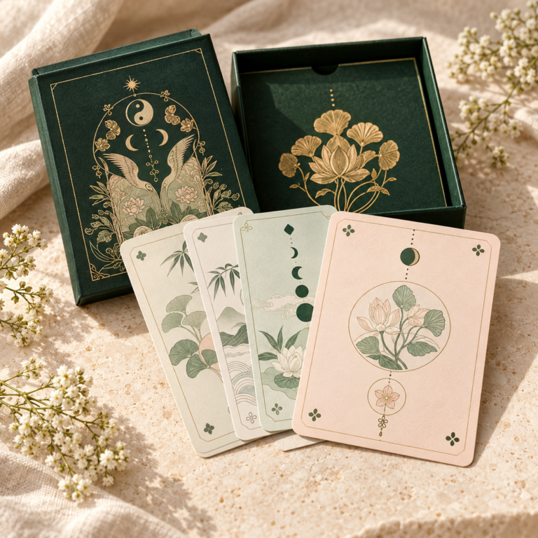 Feng Shui Fusion Card Fan Square